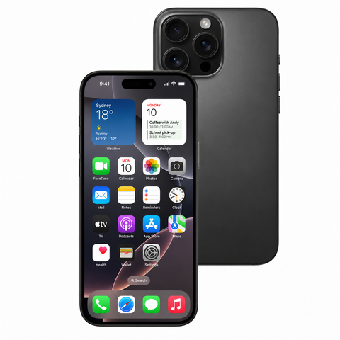 Apple iPhone 16 Pro 128GB (Black Titanium) [~Refurbished: Excellent]