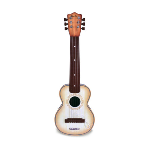 Bontempi Plastic Guitar Wood Finish 6 Metal Strings 55cm Classical Style