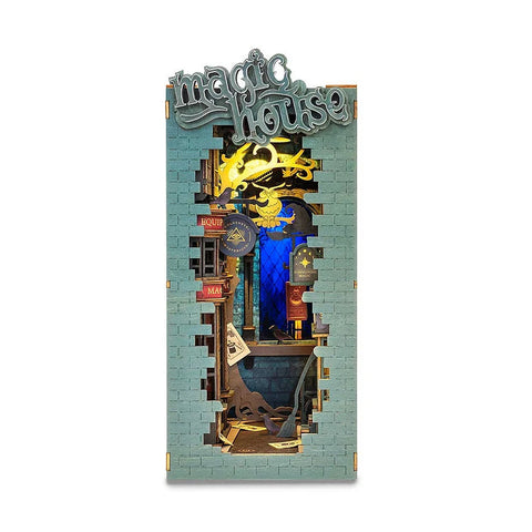 Robotime DIY Bookends Kit Magic House