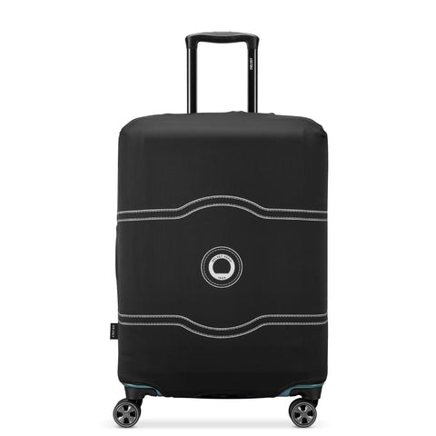 Delsey Chatelet Print Luggage Cover - Fits Medium Suitcases - Black