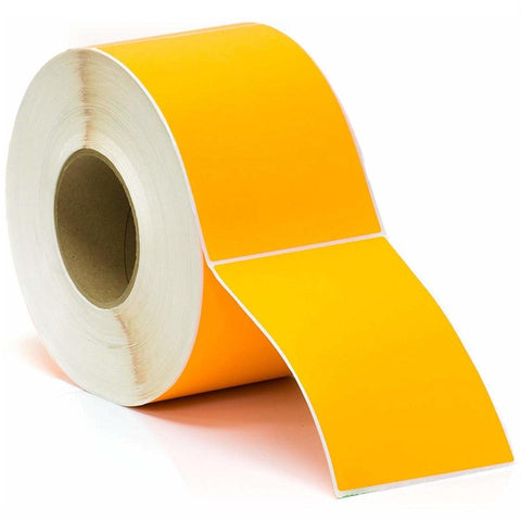 Stock Forms Thermal Transfer Labels 100x150mm (Orange, 4 Rolls)