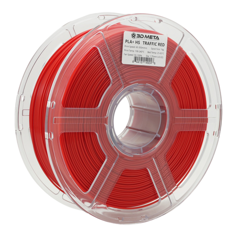 3D META High Speed PLA+ HS 3D Printing Filament - Traffic Red