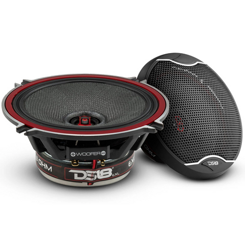 DS18 EXL-SQ5.25 5.25" 2-Way Coaxial Speakers with Fiber Glass Cone
