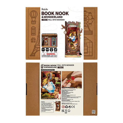 Robotime DIY Bookends Kit Fall Into Wonder