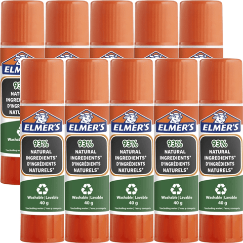 Elmers Eco Glue Sticks 40g Natural [Box 10]