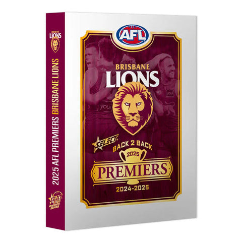 Select Cards 2025 AFL Brisbane Lions Premiers Limited Edition Card Set