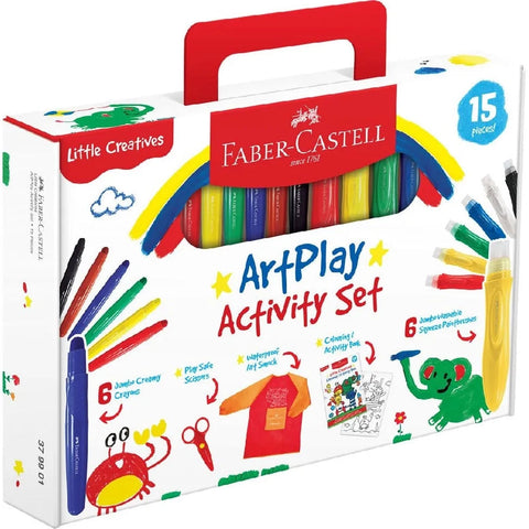 Faber-Castell 15-Pieces Little Creatives Crayons Art Play Activity