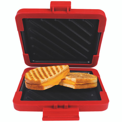 Laser Microwave Toastie Maker with Heatwave Tech (Red)