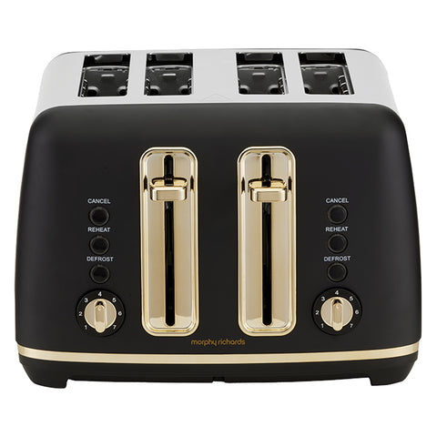 Morphy Richards Ascend 4 Slice Toaster (Gold/Black)