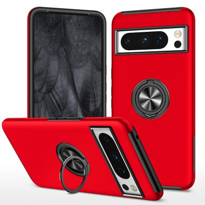 Redefine Magnetic Ring Holder Case for Google Pixel 8 Pro - Red