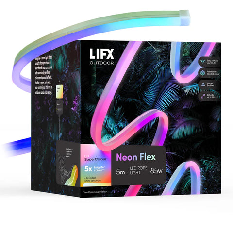 Lifx Outdoor Neon Flex Smart RGBW Rope Light (5M)