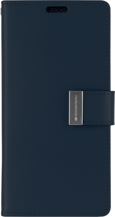 Goospery Rich Diary for iPhone XS Max - Navy / Lime