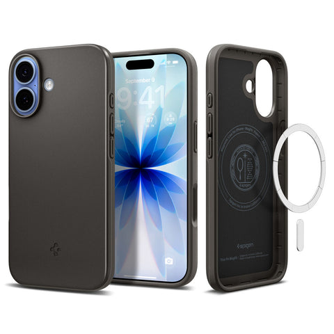 Spigen Apple iPhone 17 Thin Fit (MagFit) Case (Gunmetal)