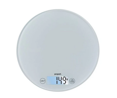 Propert Disque 3 Tempered Glass Kitchen Scales White