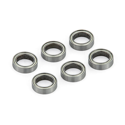 Atrek 10x15x4mm Metal Shielded Ball Bearings 6Pcs