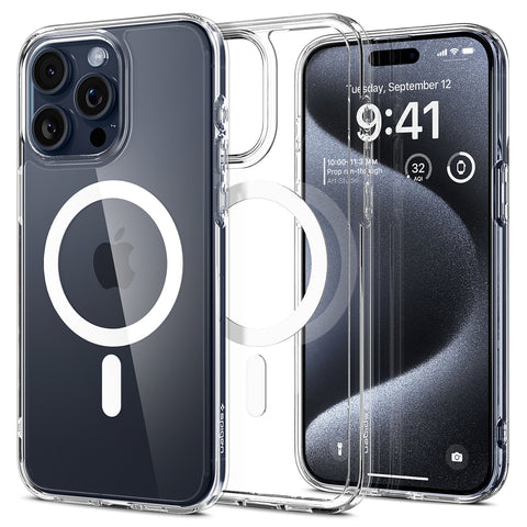 Spigen Apple iPhone 15 Pro Ultra Hybrid (MagFit) Case - White