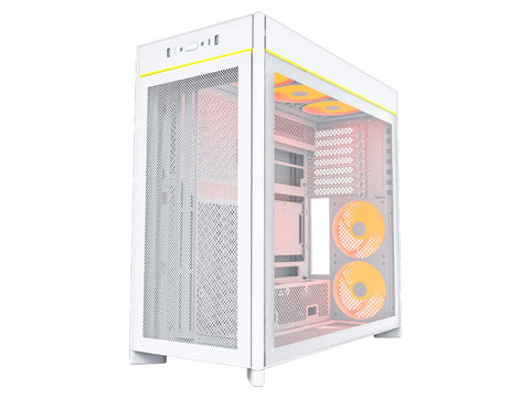 Montech HS01 Pro Reversible Layout Mid-Tower Case - White