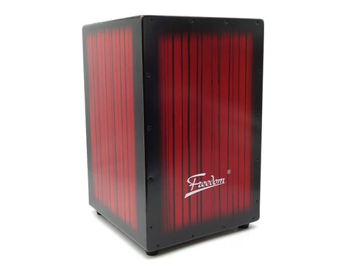 Freedom Cajon Box Drum with Padded Case (Red)