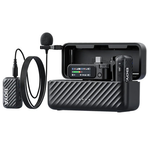 Boya BOYAMIC 2 Wireless Microphone 2x TX +  2x Lavalier Mic + Charging