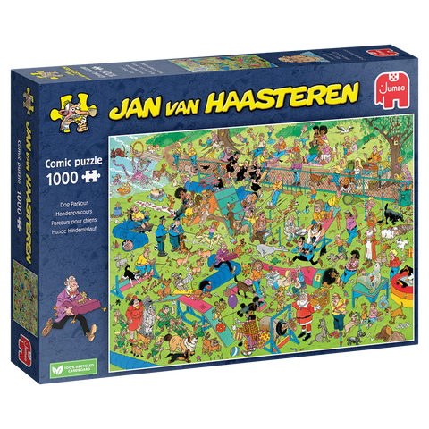 Jumbo 1000pc Jan Van Haasteren Dog Parkour Puzzle