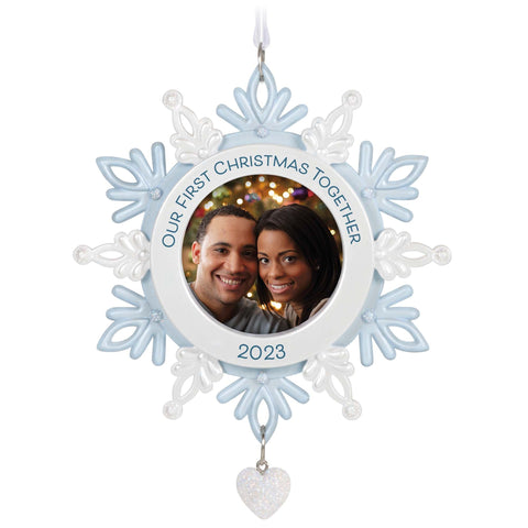 Our First Christmas Together Snowflake Photo Frame - Hallmark Keepsake Christmas Ornament