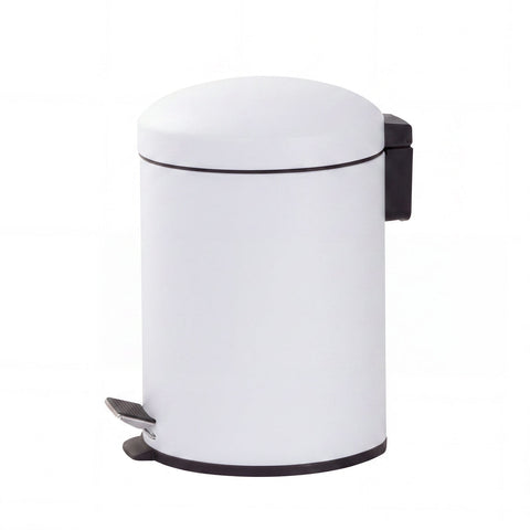 Hacienda 6L Compact Pedal Bin with Stainless Steel and Plastic Construction
