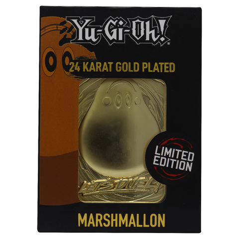 Fanattik Yu-Gi-Oh! Limited Edition 24k Gold Plated Marshmallon Metal Card