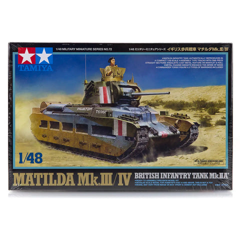 Tamiya 1/48 British Matilda Mk. III/IV Infantry Tank Scaled Plastic Model Kit