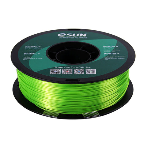 eSun Silk PLA 3D Print Filament 1.75mm 1kg - Lime
