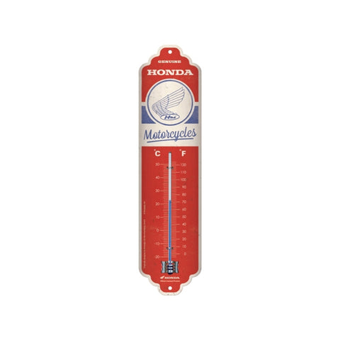 Nostalgic-Art Wall Metal Thermometer Honda MC Motorcycles 28x6.5x2cm