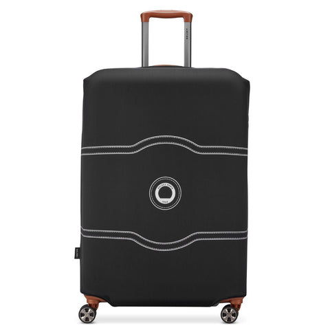 Delsey Chatelet Print Luggage Cover - Fits Large Suitcases - Black