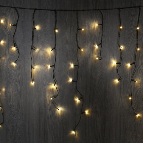 Lexi Lighting 240 LED Icicle Christmas Lights Warm White