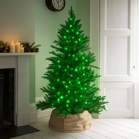 Lexi Lighting 240 LED Fairy Light Chain Clear Cable - Green