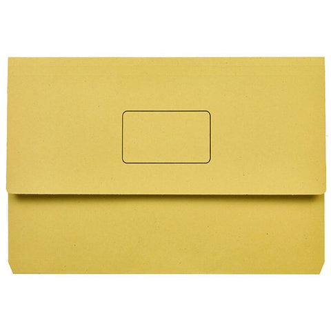 Marbig Slimpick Document Wallet (Foolscap) - Yellow
