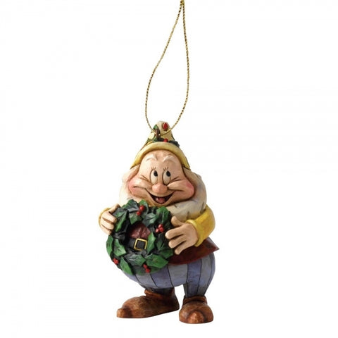 Jim Shore Disney Traditions - Snow White and The Seven Dwarfs - Happy Hanging Ornament