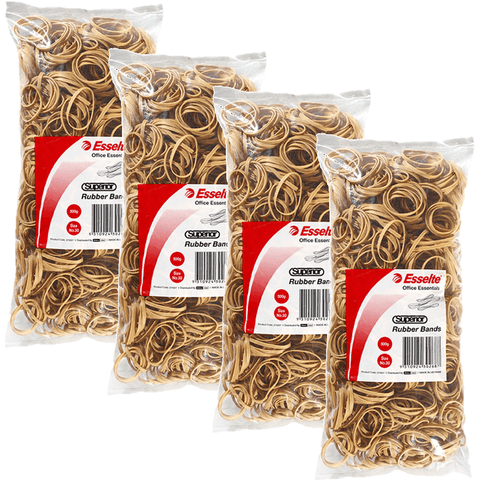 Esselte Superior Rubber Bands Size No.30 500G Bag Pack 4 BULK