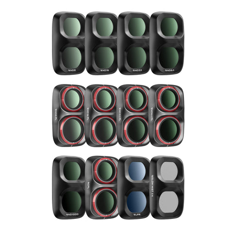 Freewell 12-pack Mega Filter Set for DJI Osmo Pocket 4P (Black)