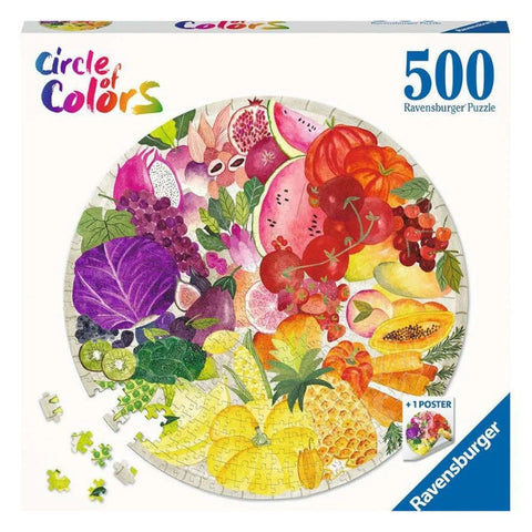 Ravensburger 500pc Circle of Colors - Fruits and Vegetables Puzzle