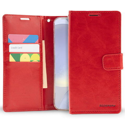 Goospery Bluemoon Diary for Samsung Galaxy S24 Plus - Red