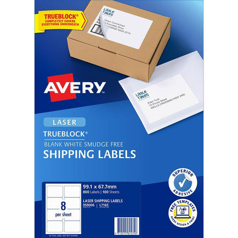 Avery TrueBlock Shipping Labels 99.1x67.7mm 800pcs