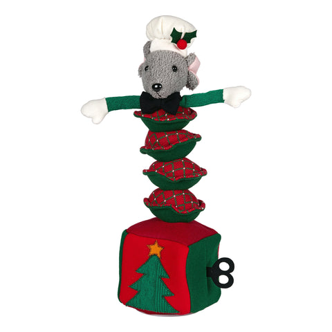 Christabelle 38cm Christmas Mouse Decoration with Music
