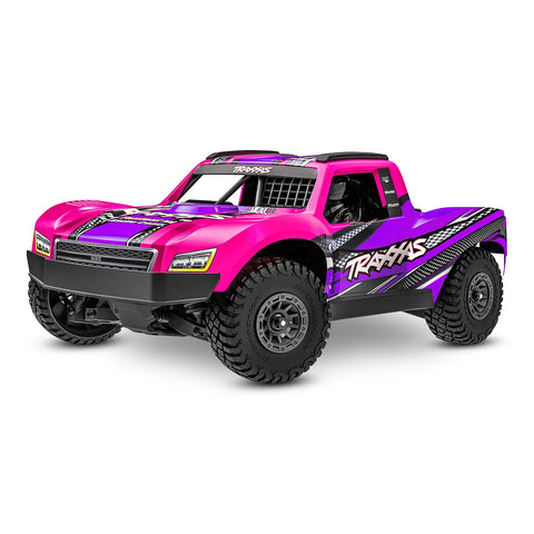 Traxxas Mini Slash 4X4 BL2S RC Short Course Truck Electric Brushless 4WD 1/16 Scale RTR - Pink
