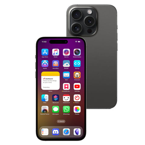 Apple iPhone 15 Pro Max 256GB (Black Titanium) [~Refurbished: Excellent]