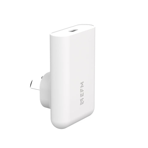 EFM 45W SlimLine Wall Charger with GaN, Power Delivery and PPS (White)