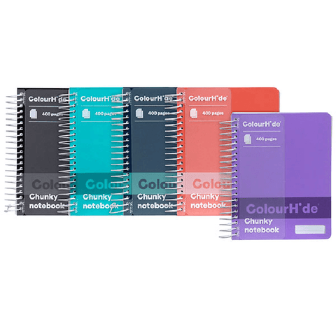 Colourhide Chunky Notebook 400 Page (Assorted) [5 Pack]