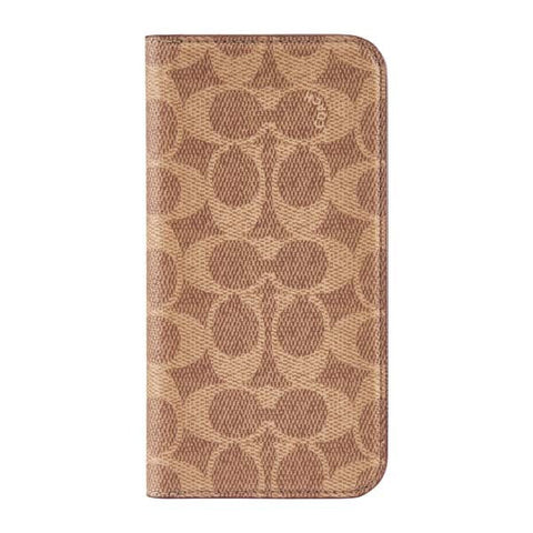 Coach Folio Case for iPhone 16 Pro - Signature Tan