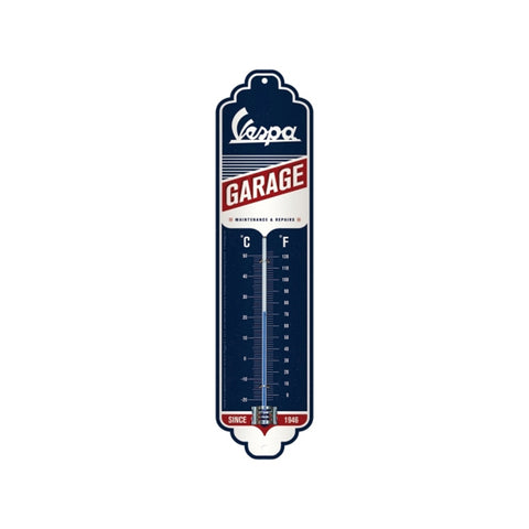Nostalgic-Art Wall Metal Thermometer Vespa Garage 28x6.5x2cm