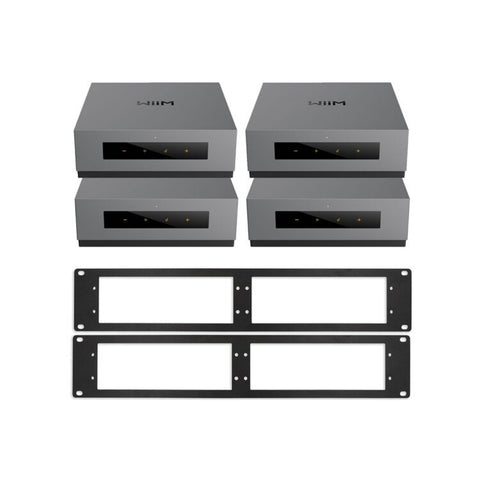 WiiM 4-Zone Rack mounted Amplifier and Audio Streamer Kit