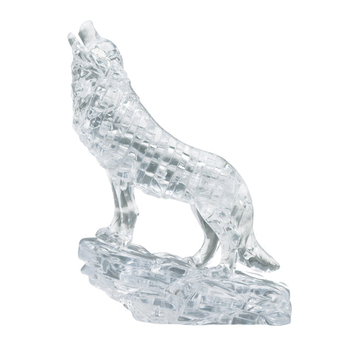 Bepuzzled 3D Silver Wolf Crystal Puzzle