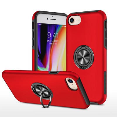 Redefine Magnetic Ring Holder Case for iPhone SE / 8 / 7 / 6S / 6 (Red)